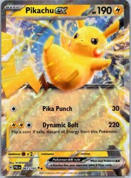 Pikachu ex 063/193 Paldea Evolved Double Rare Holo