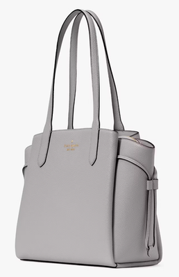 kate spade グレー ピーコート 160 Kate Spade Dumpling Gray Pebbled Leather Tote Bag KL012 Purse NWT