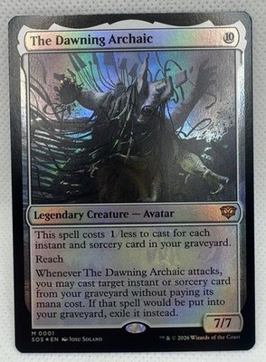 The Dawning Archaic 1 Secrets of Strixhaven Foil M NM MTG Card