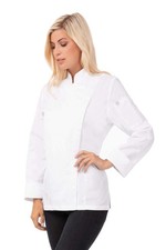 Chef Works Women's Lansing Chef Coat Large White