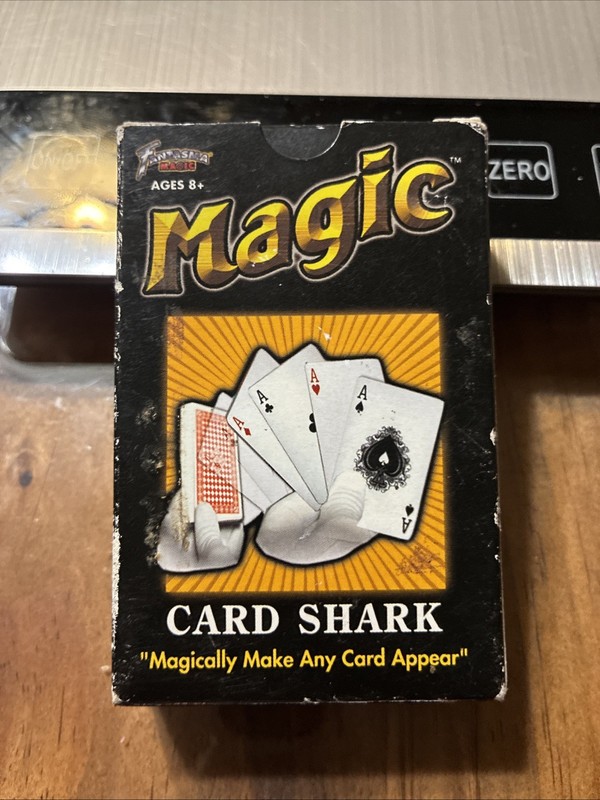 Magic Card Shark Tapered Deck 20+ Tricks Instructions Ages + Baraja Espanola