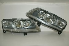  2004-2008 Audi A6 C6 Halogen HeadLights Front Lamps LEFT + RIGHT PAIR