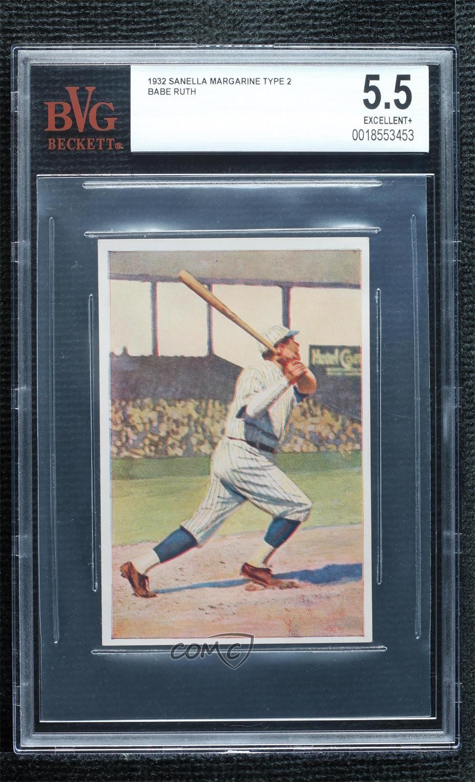 1932 Handbuch des Sports Sanella Logo Towards Bottom on Back Babe Ruth BVG 5.5