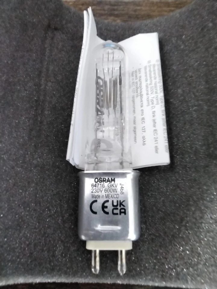 OSRAM ENTERTAINMENT HALOGEN LAMP /BULB 64716 600W BOX OF 12 - Image 4 of 4