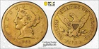 1866-S $5 No Motto Gold Liberty PCGS VG10 Gold Half Eagle 59818106