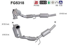 AS FG5318 Dieselpartikelfilter Rußpartikelfilter DPF für VW POLO (AW1, BZ1) Euro