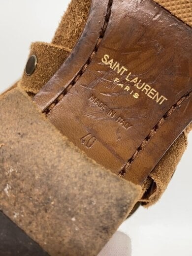 SAINT LAURENT Stivali 40 BRW Scamosciato WA420090