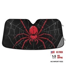 Car Windshield Sun Shade Foldable, Spider Sun Shade for M Halloween Theme 104