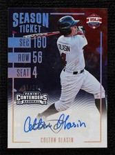2016 Elite Extra Edition Season Ticket Cracked Ice 15/24 Colton Olasin Auto a8r