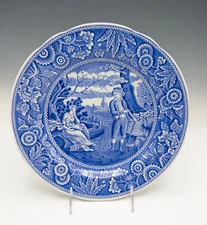 Spode England Blue Room Collection Dinner Plate 10 1/2"  Woodman