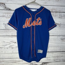 Majestic Cool Base Pete Alonso #20 New York Mets MLB Baseball Jersey Youth Large