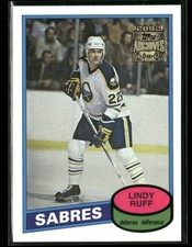 2001-02 Topps / OPC Archives Lindy Ruff Rookie Card Reprint #57 ~ NM-MT+ ~. rookie card picture