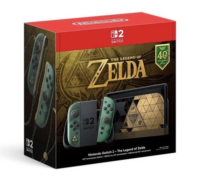 Nintendo Switch 2 The Legend of Zelda 40th Anniversary Edition Console PRESALE