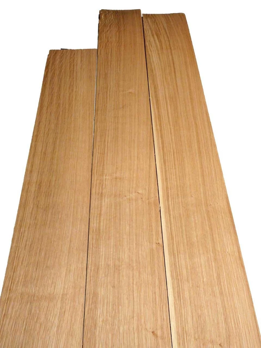 Chapa de roble de 1 mm madera de roble rústica simple 305x17-18 cm 2 hojas #E1