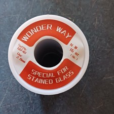 Wonder Way Sn60/Pb40 Solder Wire Special for Stained Glass 2.0 MM .08 Dia. 1 LB.