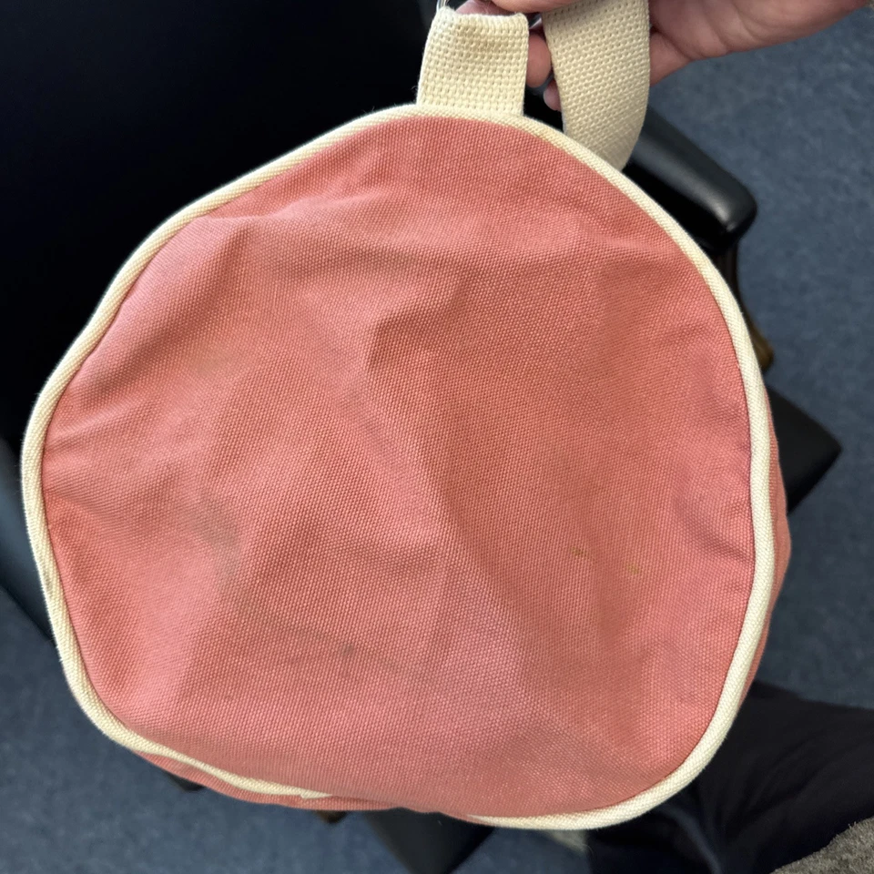 Wm. J. "Bolso de lona vintage Mills & Co of Greenport, Nueva York 24x11""" Foto 4 de 4