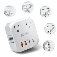 DOACE 2000W 220V to 110V Voltage Converter for European Travel, V