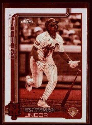 2025 Chrome Francisco Lindor Sepia Refactor #170 Mets | eBay