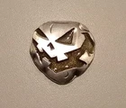 5 Gram .999 Silver Hand Pour UV Light Reactive Glow Job Pumpkin Jack O Lantern
