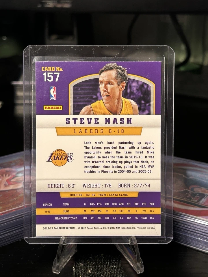 2012-13 Panini 157 Steve Nash - Image 2 of 2