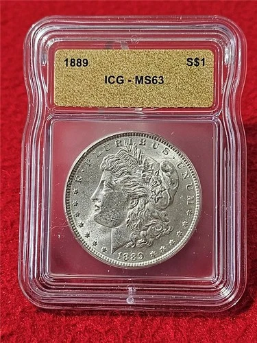 1889  MORGAN SILVER DOLLAR  ICG  MS 63                                   #T1648