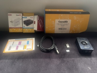 CanaKit Raspberry Pi 5 Starter Kit 8GB RAM 128GB Turbine Black Open Box New