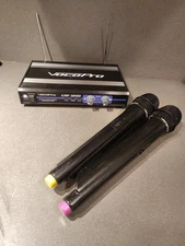 Vocopro UHF 3200 W/ Two Mics Untested Please Read