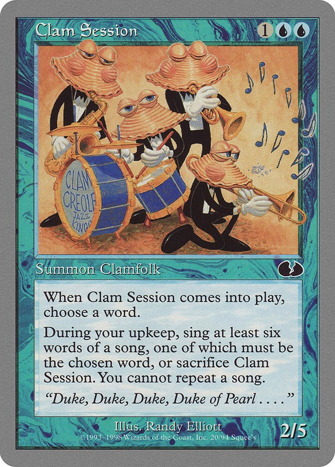 1x Clam Session - LP - Unglued - SPARROW MAGIC mtg