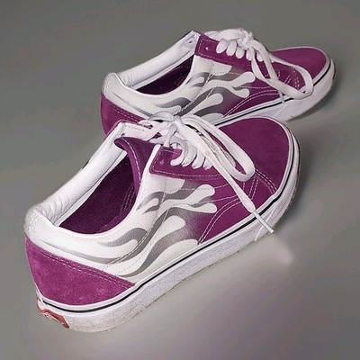 VANS, Vans Old Skool 'Purple Flame' SIZE:  Unisex- Men's U.S 5, Women's U.S 6.5 