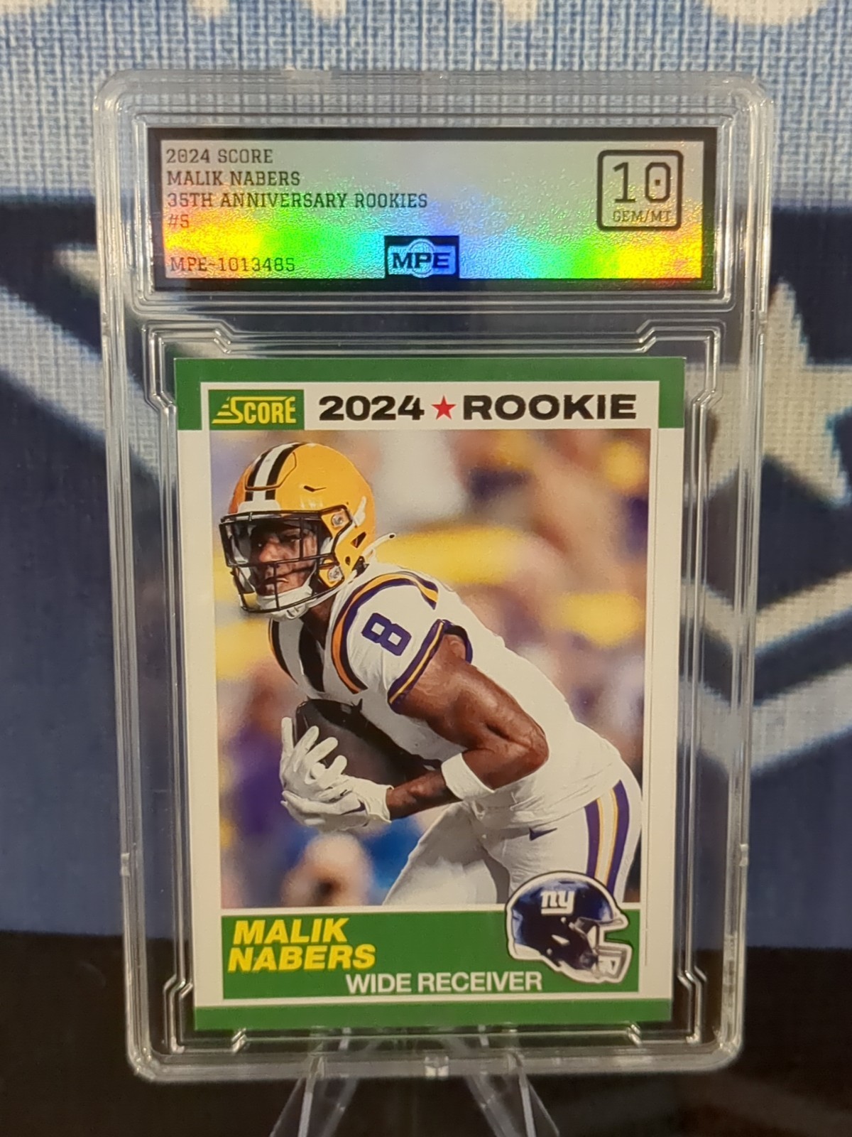 2024 Score - 35th Anniversary Rookie Malik Nabers #5 (RC) GEM MINT MPE 10!!