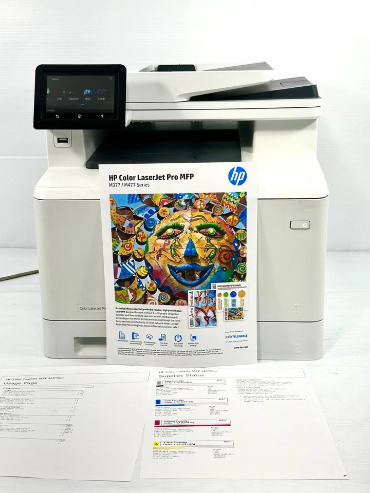 HP Color LaserJet Pro MFP M477fnw Wireless Laser Printer pg:36k, Tested VIDEO - Image 2 of 4