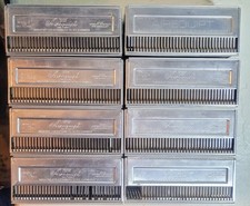 Lot Of 8 AIREQUIPT Automatic Tray for 2 x 2" Metal 35mm Film Slides Vintage