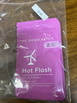 The Good Patch HOT FLASH ~ PEEL STICK FEEL ~ Control your sweat | 6 packs NIP