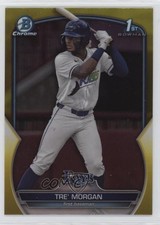 2023 Bowman Draft Chrome Yellow Refractor /75 Tre' Morgan #BDC-199 1k9t