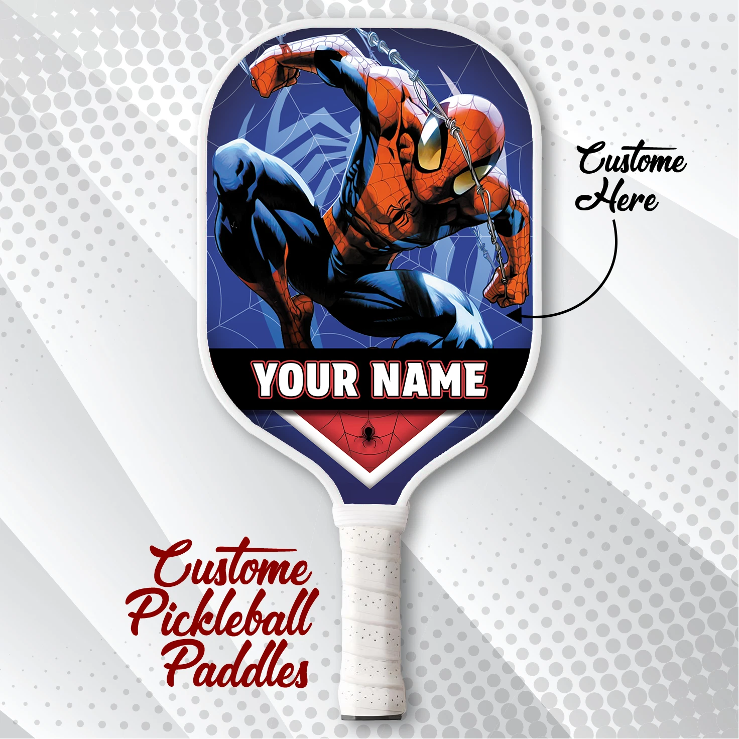 Spiderman Pickleball Paddle Marvel Gift Custom Paddle for Fans