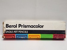 Vintage Berol Prismacolor Eagle Art With 10 Pencils  Orange 918 