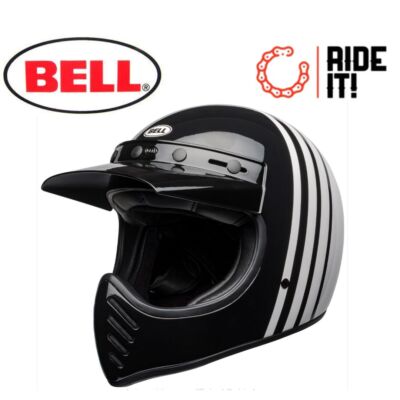 BELL MOTO-3 REVERB ENDURO HELM WEISS SCHWARZ GRÖSSE XL