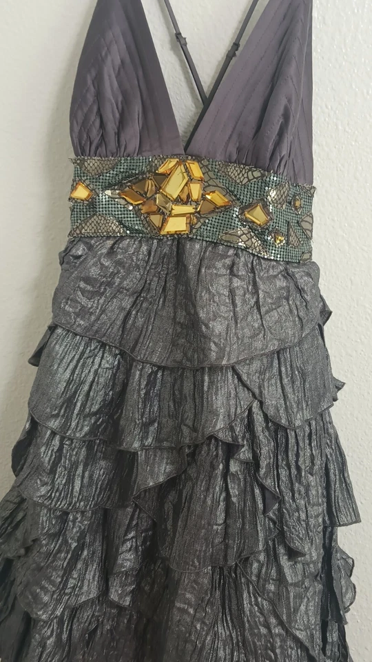 Faith Connexion Backless Sequence Spaghetti Straps women's dress Medium - Image 4 of 4