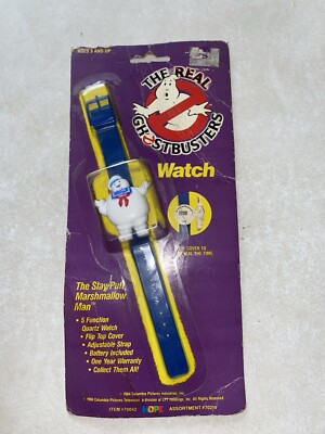 Stay Puft Marshmallow Man Wristwatch The Real Ghostbusters Hope Ind. NEW SEALED