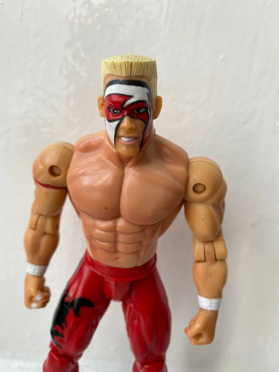 WWE WCW THE EVOLUTION OF STING RED WRESTLING ACTION FIGURE TOY BIZ SERIES VGC