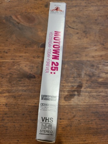 VINTAGE 1983 VHS TAPE MOTOWN 25: YESTERDAY, TODAY, FOREVER MGM/UA - Picture 2 of 8