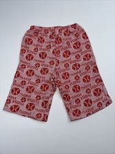 Vintage Baby Boys Red Baseball Pants MADE IN USA NB Newborn 0-3 months