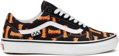 VANS Old Skool Skate x Thrasher Low Allover Thrasher Logo | eBay