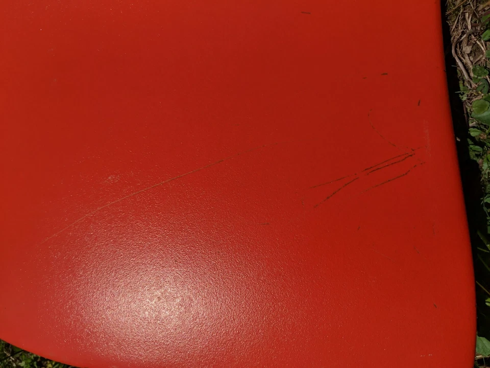 Juego de 2 sillas apilables DAVID ROWLAND 40/4 vintage modernas de mediados de siglo naranja Foto 4 de 4