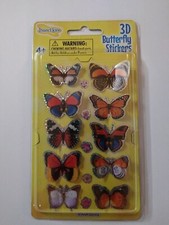 BUTTERFLY Stickers 3D, GLITTERY, 10 Realistic Stickers Awesome  InNSECT LORE