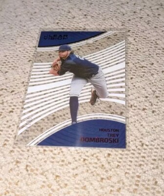2023 TREY DOMBROSKI CHRONICLES CLEAR VISION RED RC /100 (ASTROS)