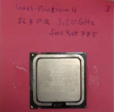 Intel Pentium 4 CPU, SL7PQ, 3,20GHz, 775 Socket