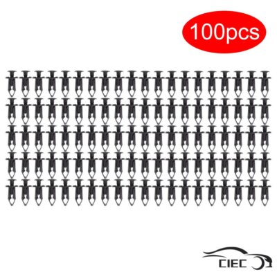 100PC 8mm Hole Plastic Rivets Car Clips Fastener Push Clips for Car Auto Fender