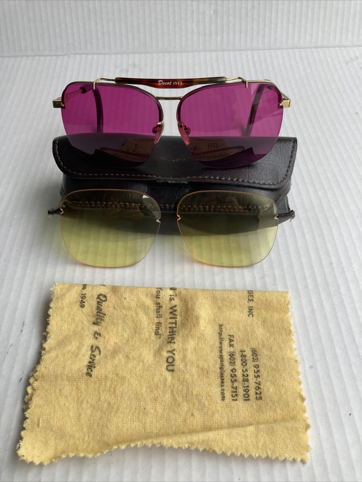 Decot International Engelhardt Design Straub Shooting Sport Glasses With Extra eBay