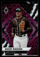 Manny Machado 2021 Panini Chronicles Phoenix Purple Velocity Prizm Card  #24